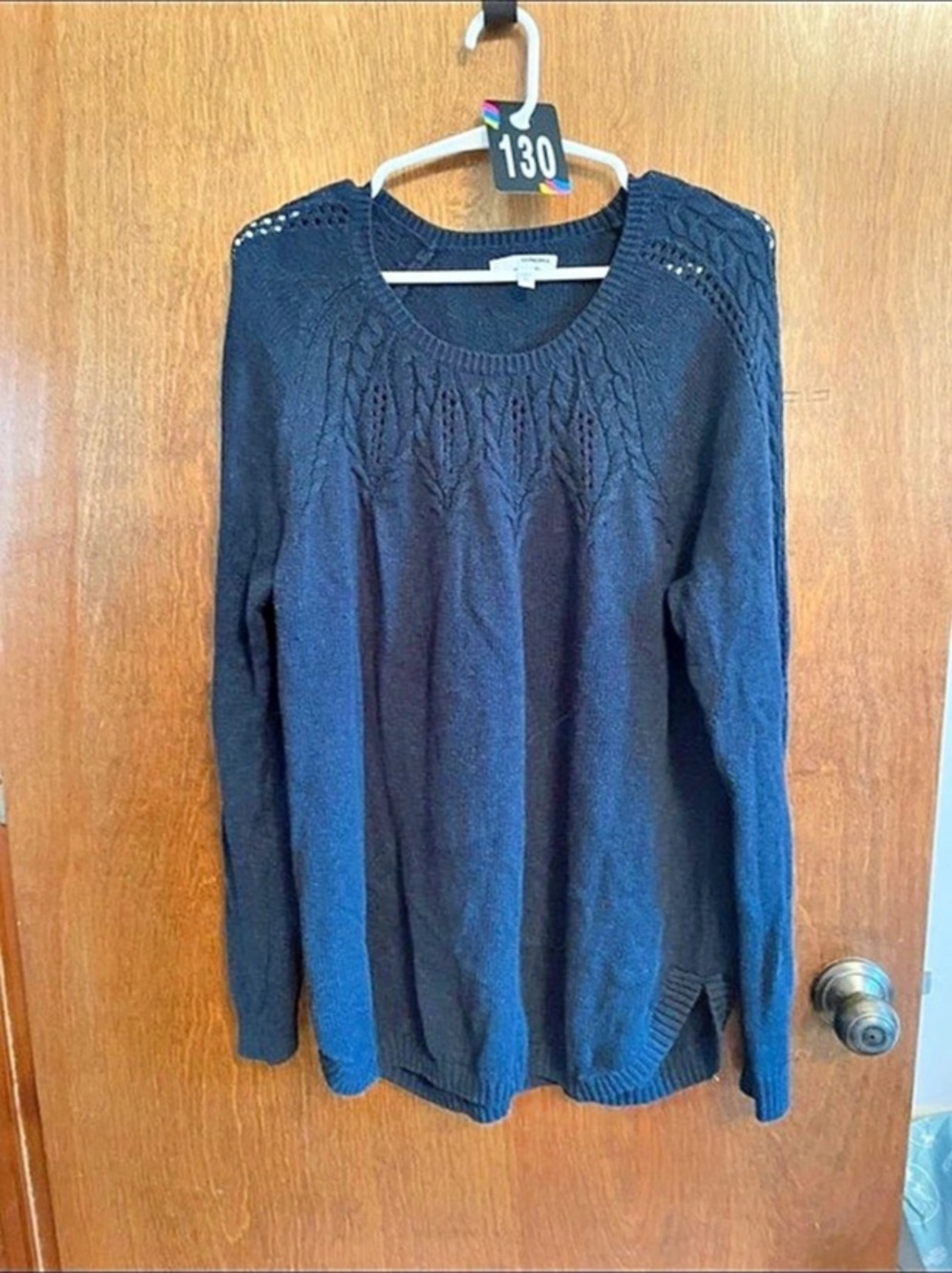 Sonoma Crew Neck Sweater in Blue Size XL Like New